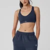 Soutien-gorge Favorite sans coutures à côtes - Bleu marine