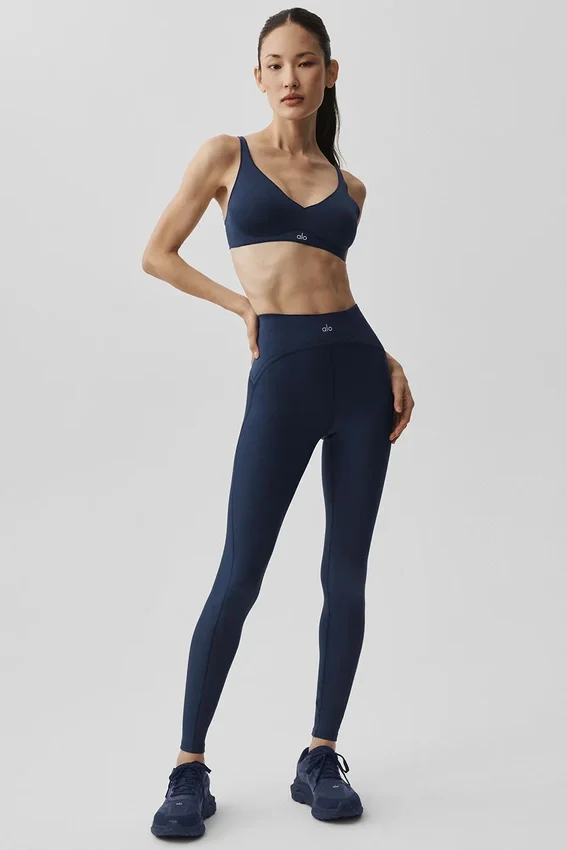 High-Waist Airlift Legging – Bleu marine