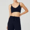 Soutien-gorge Jet Set en cachemire - Bleu marine