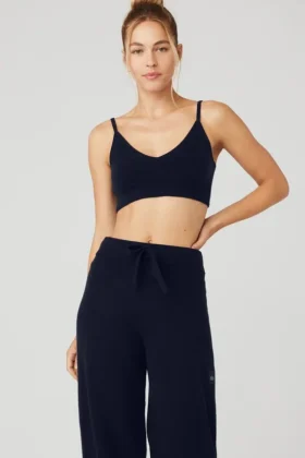 Soutien-gorge Jet Set en cachemire - Bleu marine