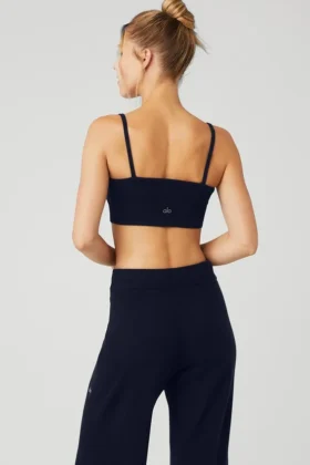 Soutien-gorge Jet Set en cachemire – Bleu marine