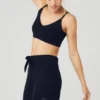 Soutien-gorge Jet Set en cachemire - Bleu marine