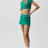 Jupe de tennis Alo Softsculpt « Amp It up » - Emerald Isle