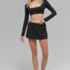 Soutien-gorge à manches longues Alo Softsculpt Precision - Noir