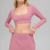Soutien-gorge à manches longues Alo Softsculpt Precision - Rose sauvage