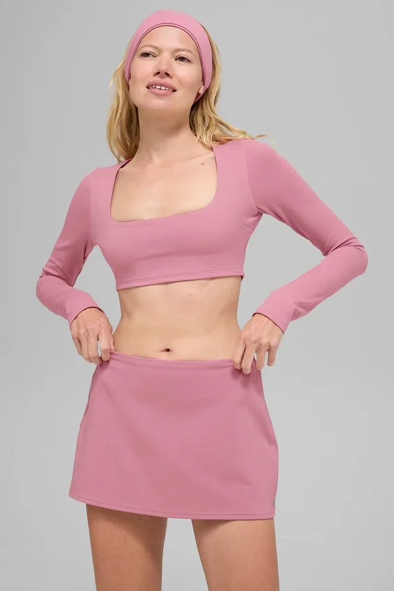 Soutien-gorge à manches longues Alo Softsculpt Precision - Rose sauvage