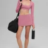 Soutien-gorge à manches longues Alo Softsculpt Precision - Rose sauvage