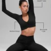 Soutien-gorge à manches longues Alosoft Intuition - Noir