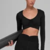 Soutien-gorge à manches longues Alosoft Intuition - Noir