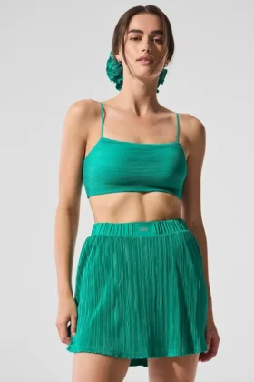 Soutien-gorge Micro Plissé Game On - Vert sapin