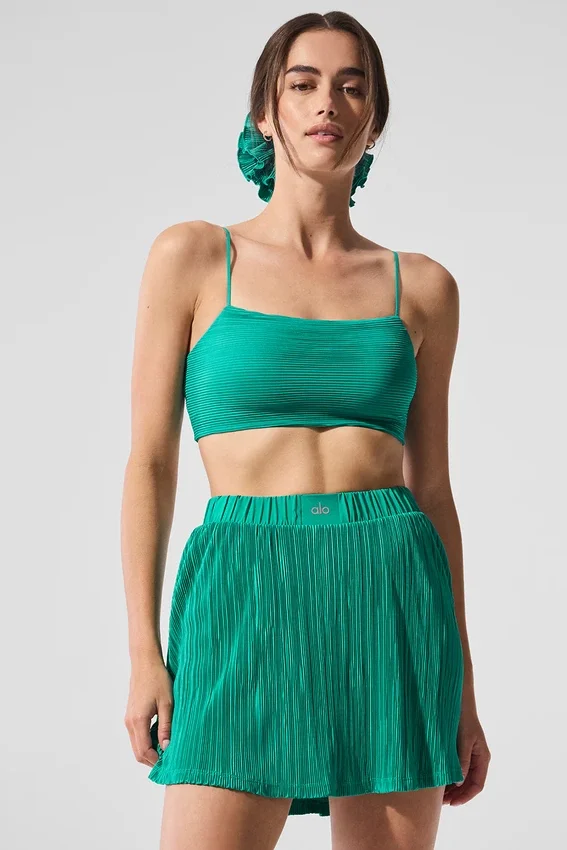 Soutien-gorge Micro Plissé Game On - Vert sapin