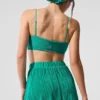 Soutien-gorge Micro Plissé Game On - Vert sapin