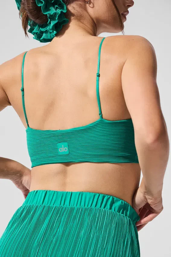 Soutien-gorge Micro Plissé Game On - Vert sapin