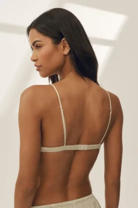 Soutien-gorge Radiance en mélange de soie – Beige sable