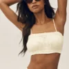 Soutien-gorge Riviera Bloomer en mélange de lin - Beige sable