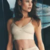 Soutien-gorge Riviera en mélange de lin - Beige sable
