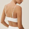 Soutien-gorge Riviera en mélange de lin - Blanc