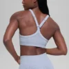 Soutien-gorge sans coutures à côtes bicolores - Gris givré d'hiver
