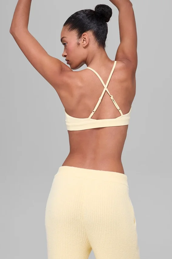 Soutien-gorge Splendor – Jaune bougie/Blanc