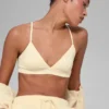 Soutien-gorge Splendor – Jaune bougie/Blanc