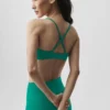 Soutien-gorge Splendor - Émeraude / Blanc