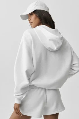 Sweat à capuche Accolade – Blanc