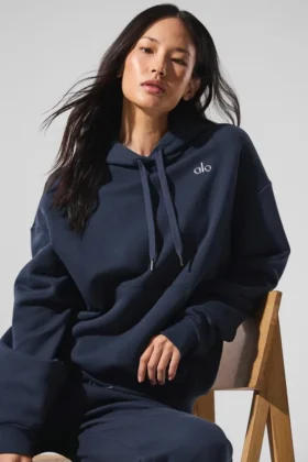Sweat à capuche Accolade - Bleu marine