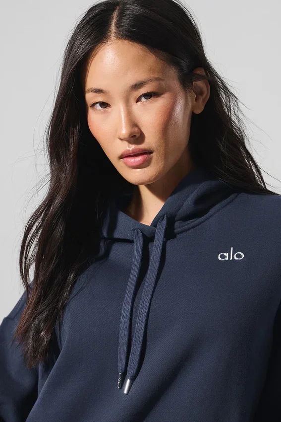 Sweat à capuche Accolade - Bleu marine