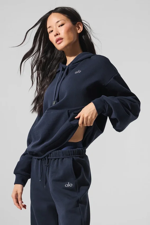 Sweat à capuche Accolade - Bleu marine