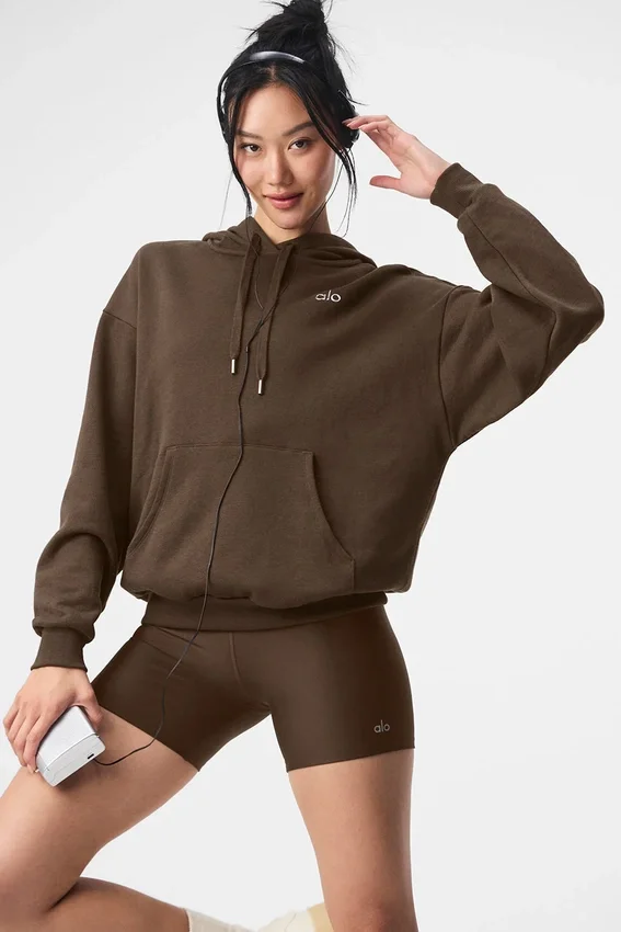 Sweat à capuche Accolade - Espresso