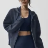 Sweat à capuche Accolade à fermeture éclair intégrale - Bleu marine