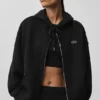 Sweat à capuche Accolade à fermeture éclair intégrale - Noir