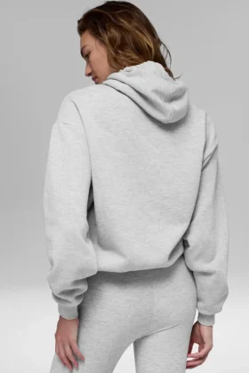 Sweat à capuche Accolade – Gris chiné athlétique