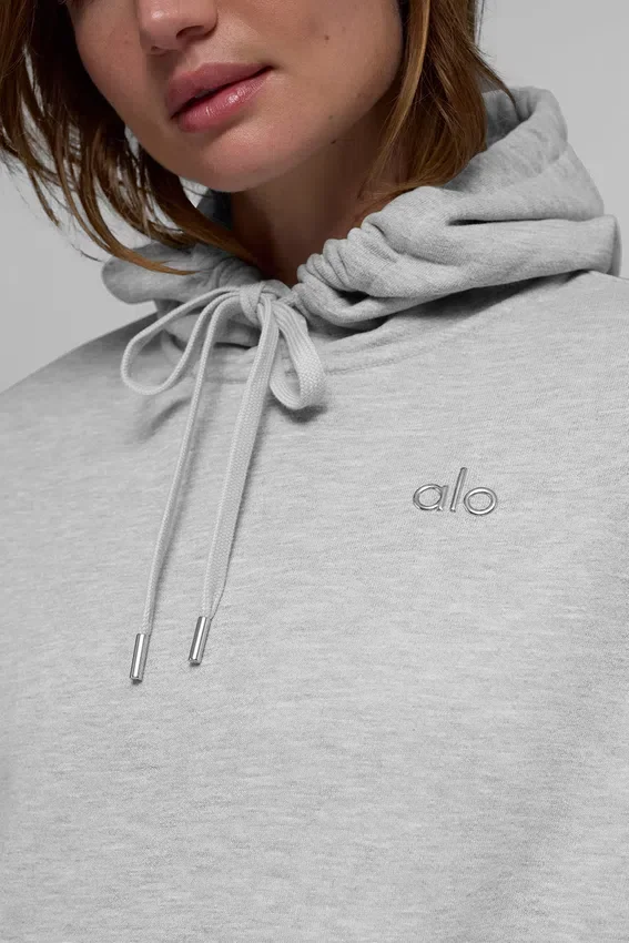 Sweat à capuche Accolade - Gris chiné athlétique