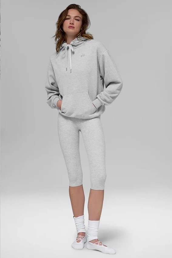 Sweat à capuche Accolade - Gris chiné athlétique