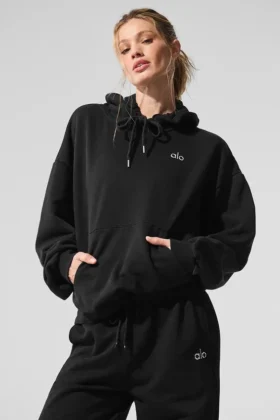 Sweat à capuche Accolade - Noir