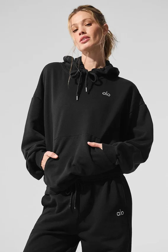 Sweat à capuche Accolade - Noir