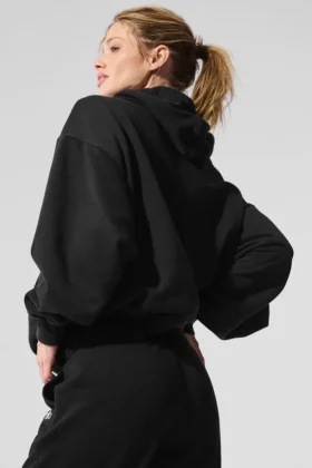 Sweat à capuche Accolade – Noir