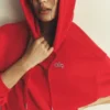 Sweat à capuche Accolade - Rouge vif