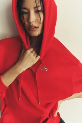 Sweat à capuche Accolade - Rouge vif