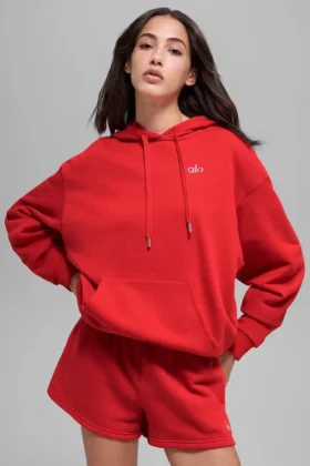 Sweat à capuche Accolade – Rouge vif