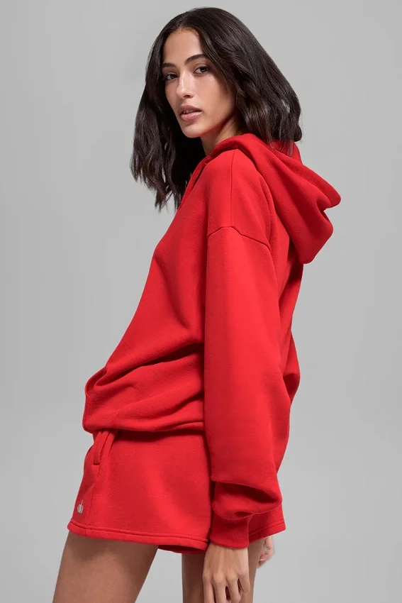 Sweat à capuche Accolade - Rouge vif