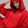Sweat à capuche Accolade - Rouge vif