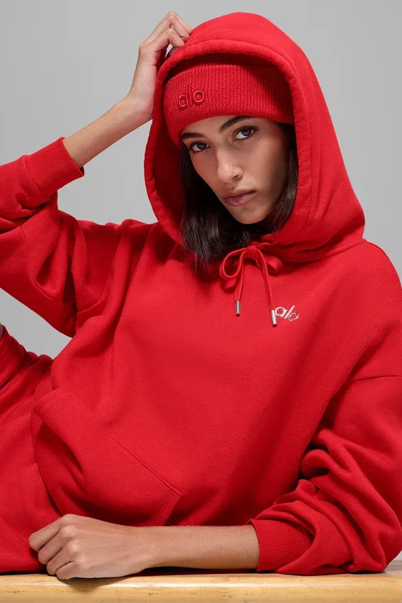 Sweat à capuche Accolade - Rouge vif