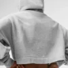 Sweat à capuche Bae - Gris chiné athlétique