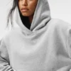 Sweat à capuche Bae - Gris chiné athlétique