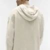 Sweat à capuche boutonné Linen Days - Beige