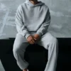 Sweat à capuche Chill - Gris chiné athlétique