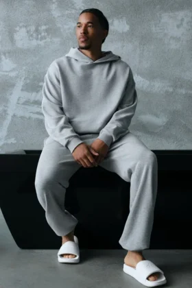 Sweat à capuche Chill - Gris chiné athlétique