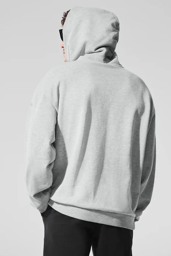 Sweat à capuche Chill - Gris chiné athlétique